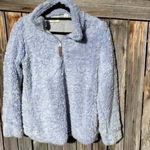 ORIGINAL WEATHERPROOF VINTAGE TEDDY BEAR PULLOVER JACKET WITH QUARTER ZIP
